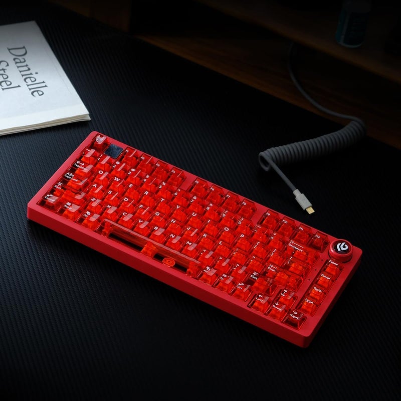 Sumgsn 114 Keys Transparent Keycaps PC Cherry Profile Red Crystal Clear Keycap Set Fit for Cherry Mx Switches Mechanical Keyboard - Image 5